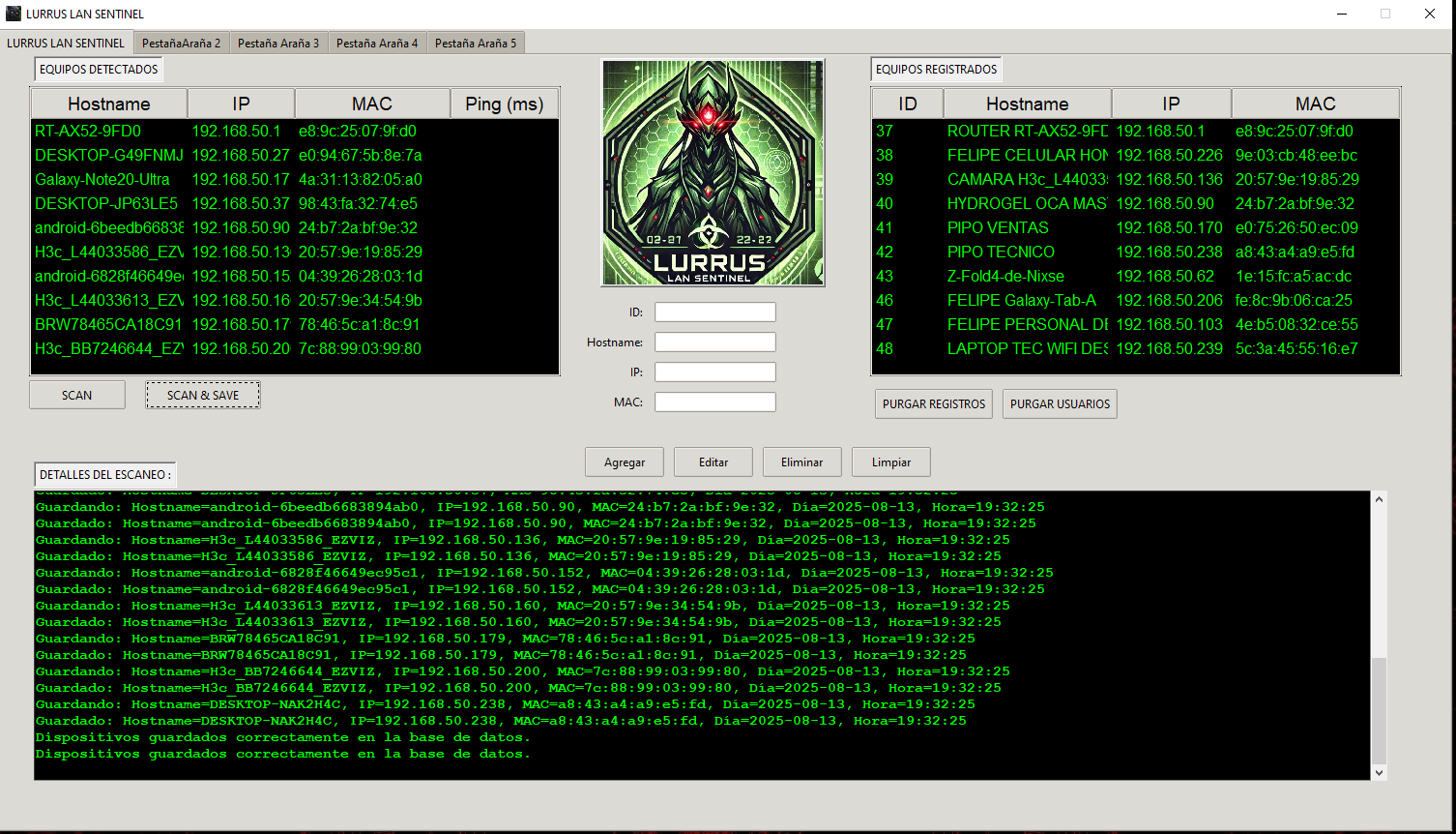 Lurrus Lan Sentinel - Seguridad de Red LAN