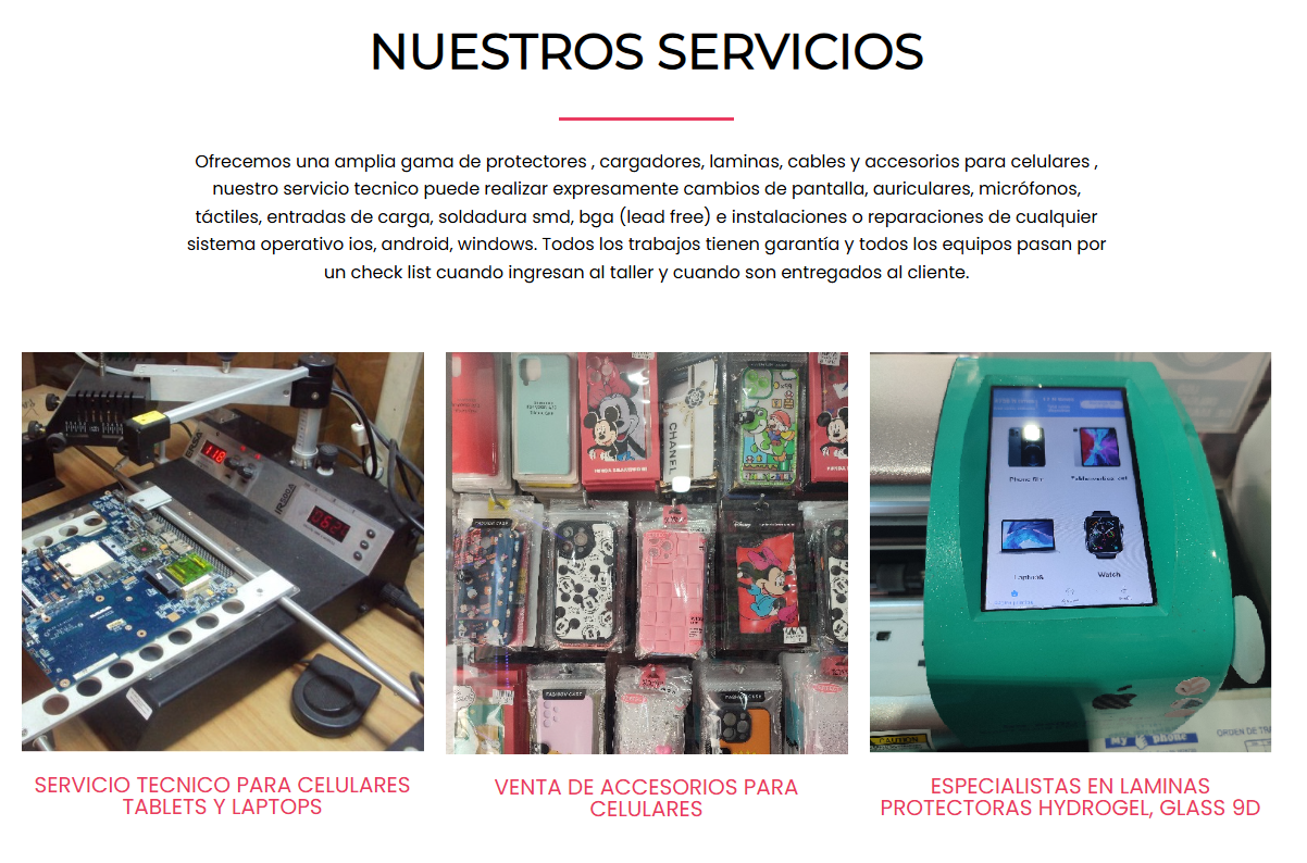 My Phone - sitio corporativo